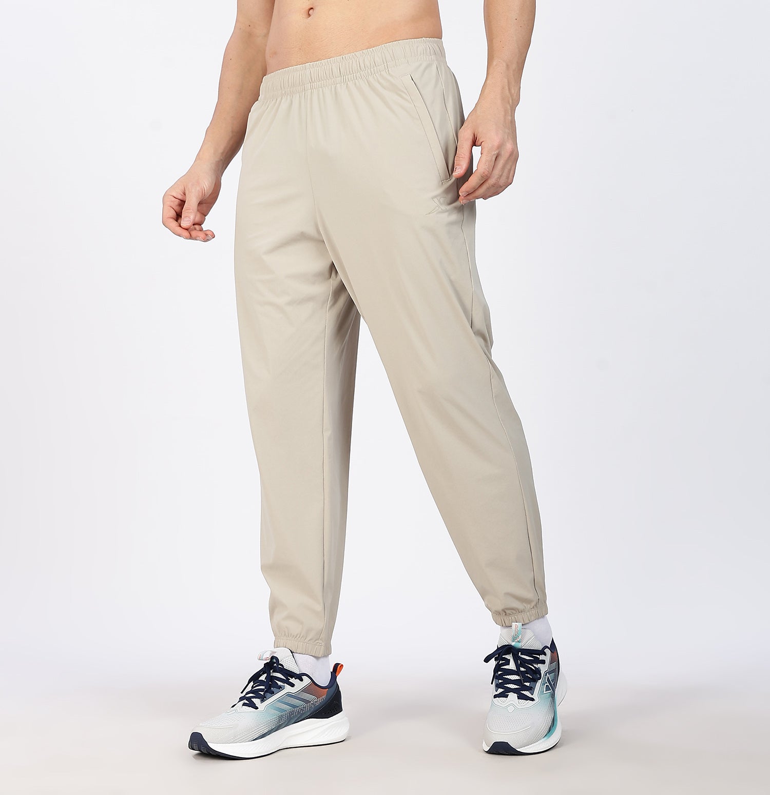 Quick-Dry Comfort Training Trackpants - Gold Sand Grey