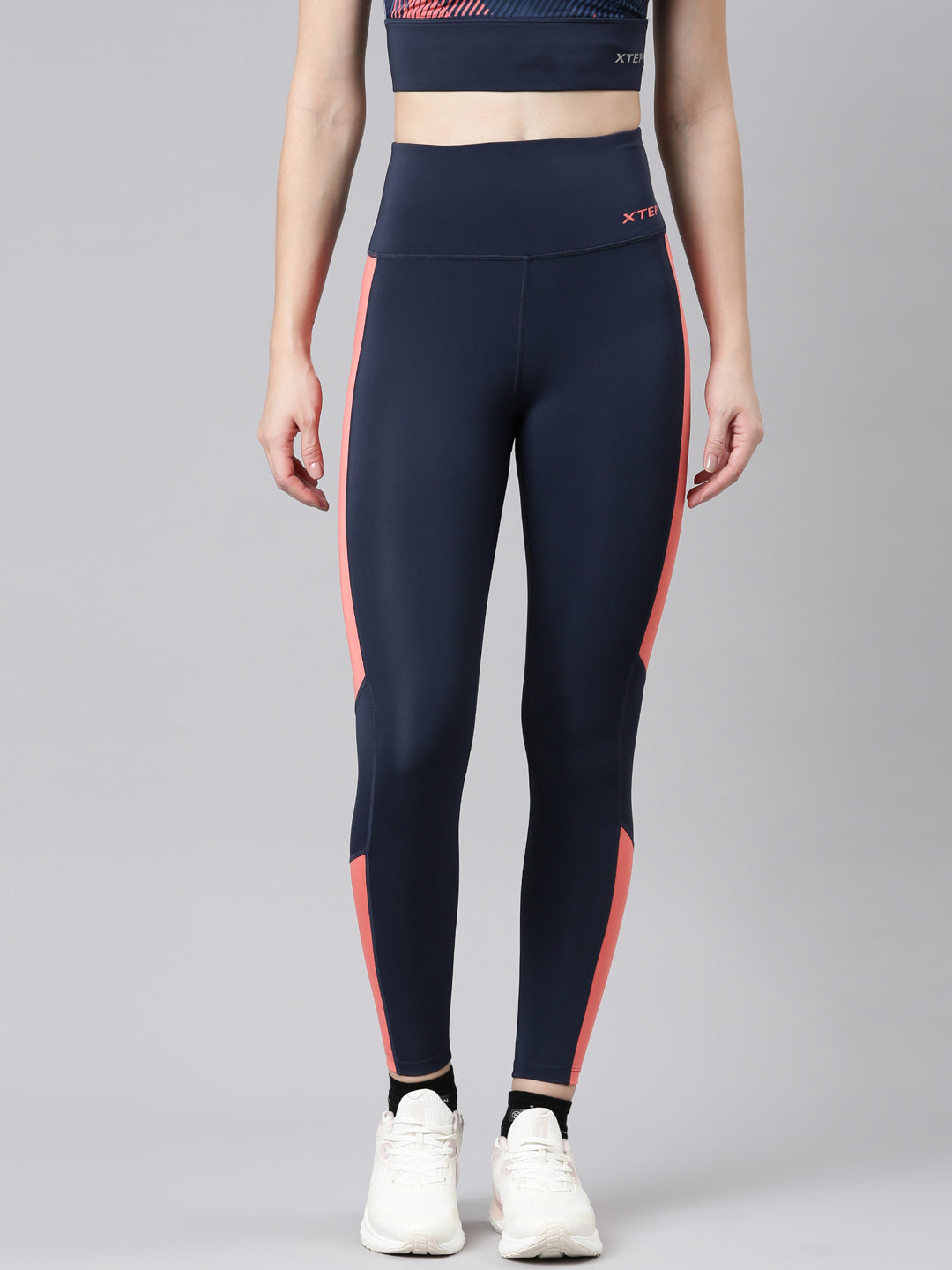 Xtep Women Training Athletic Leggings - Shade Blue / M