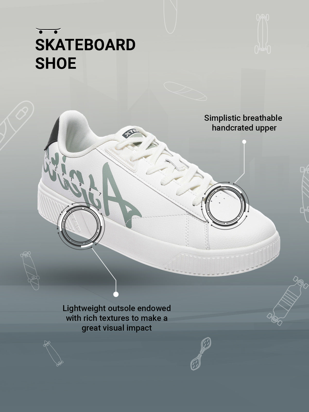 Xtep Colourblocked Sneakers