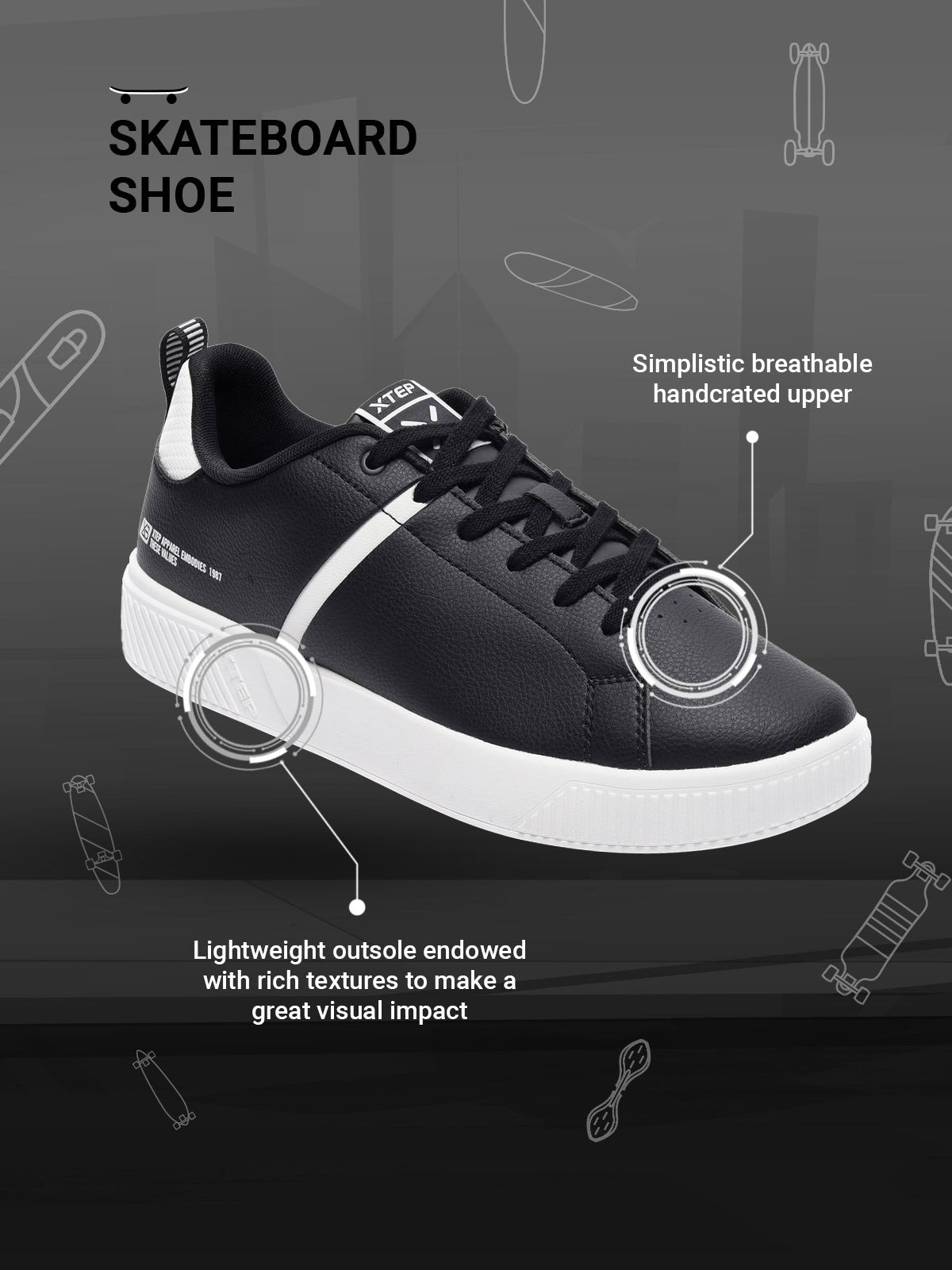 Xtep Colourblocked Sneakers