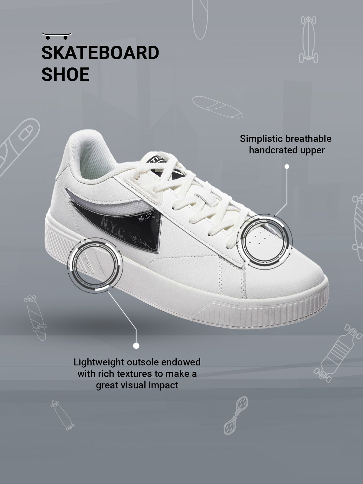 Xtep Colourblocked Sneakers