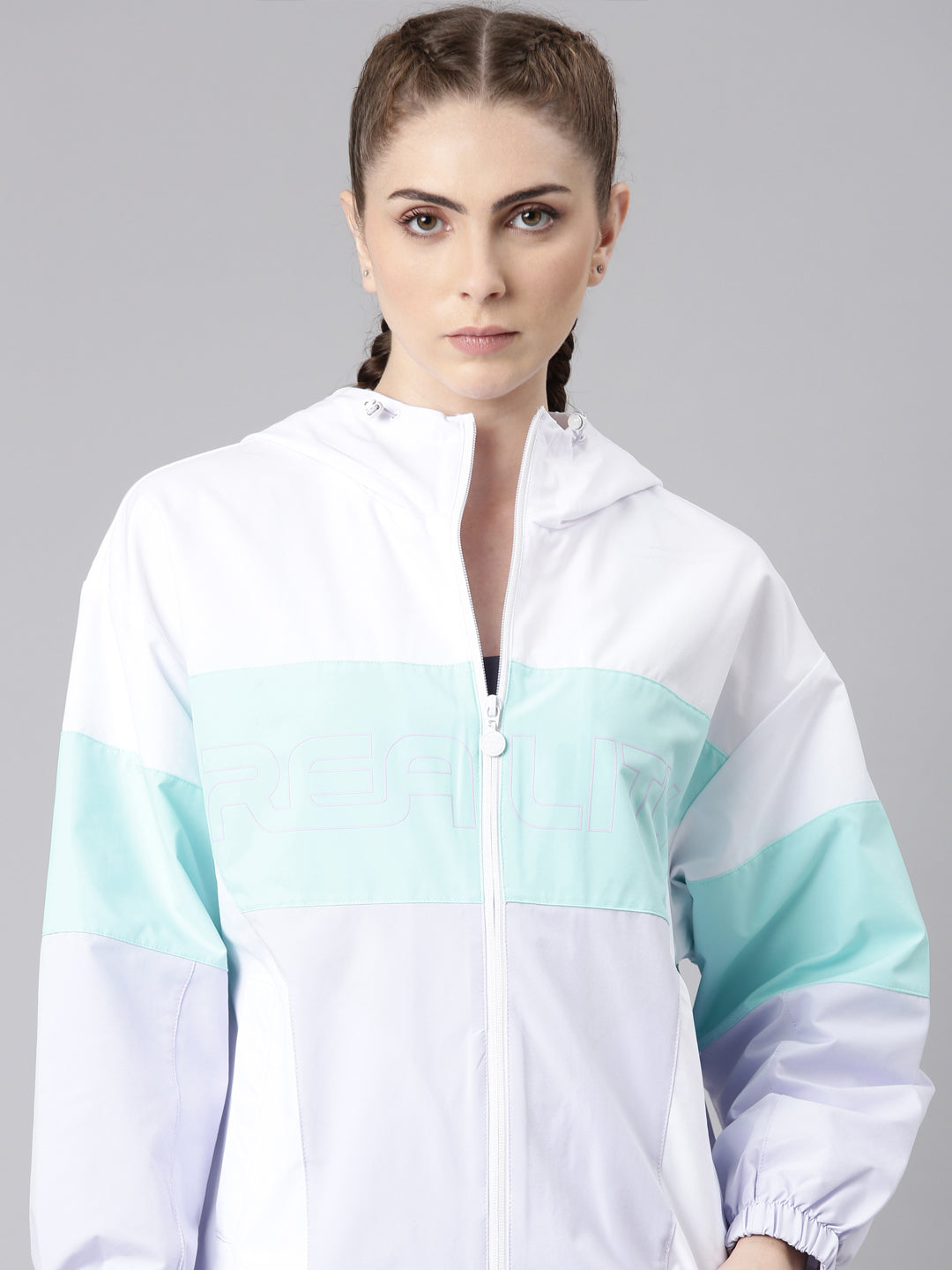 Xtep Colourblocked Windcheater Varsity Jacket