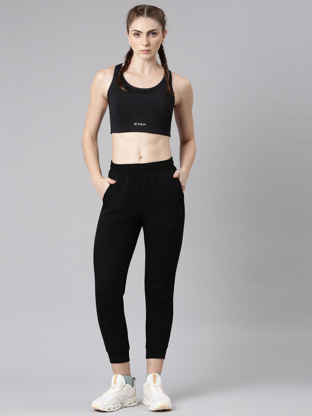 Xtep-Comfort Women Knitted 7/8 Pants