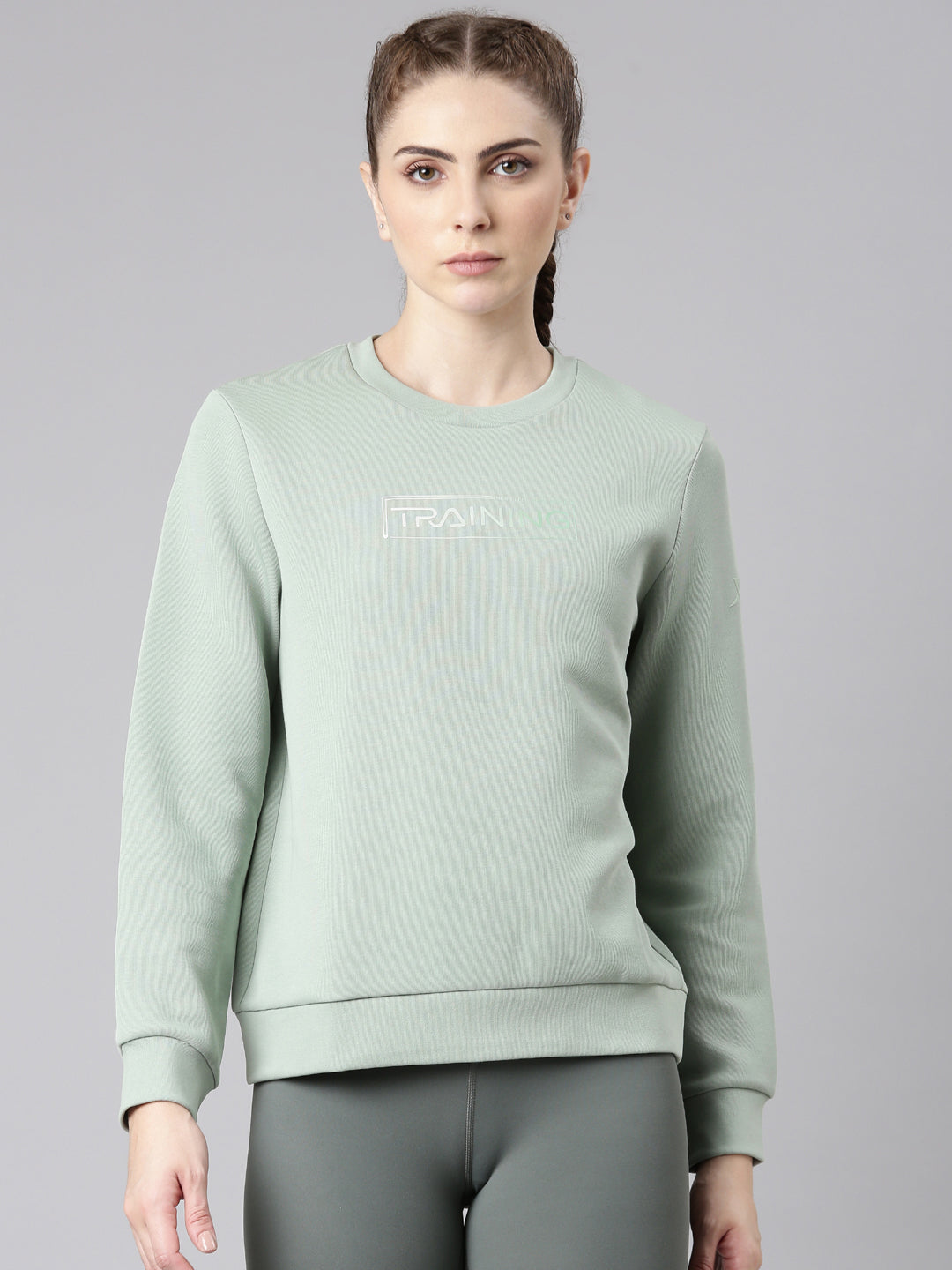 Xtep Xtep-Comfort Women Sweatshirt - Green17 / XS
