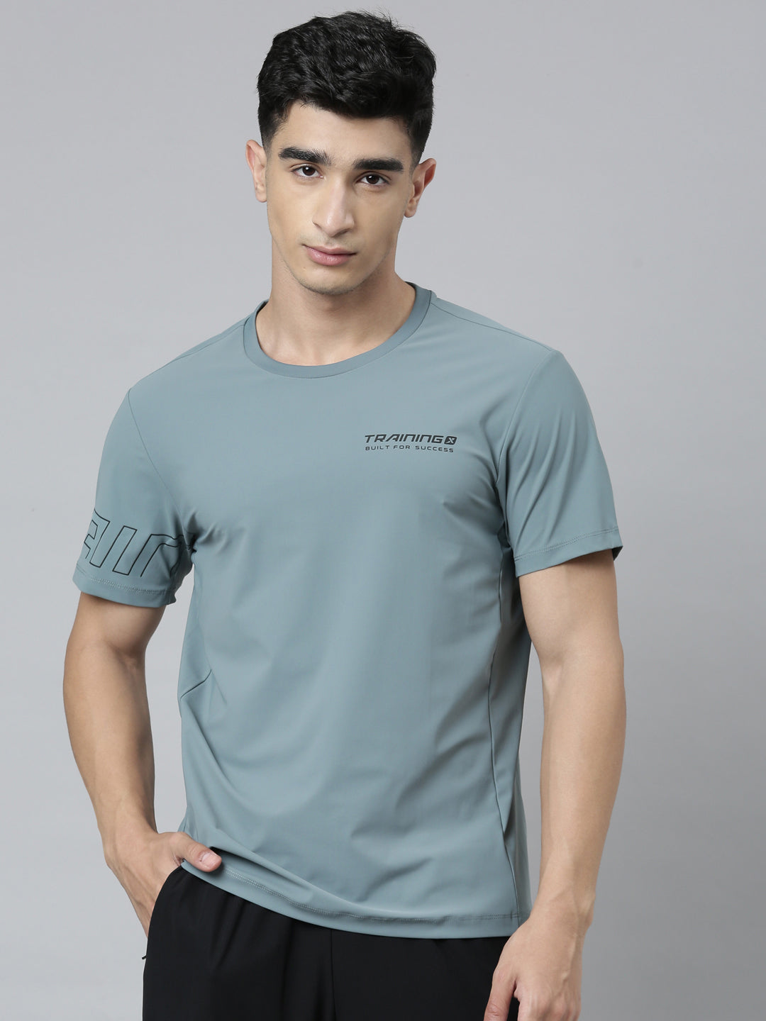 Xtep Men Training Short-sleeve T-shirt - Inky Grey / M