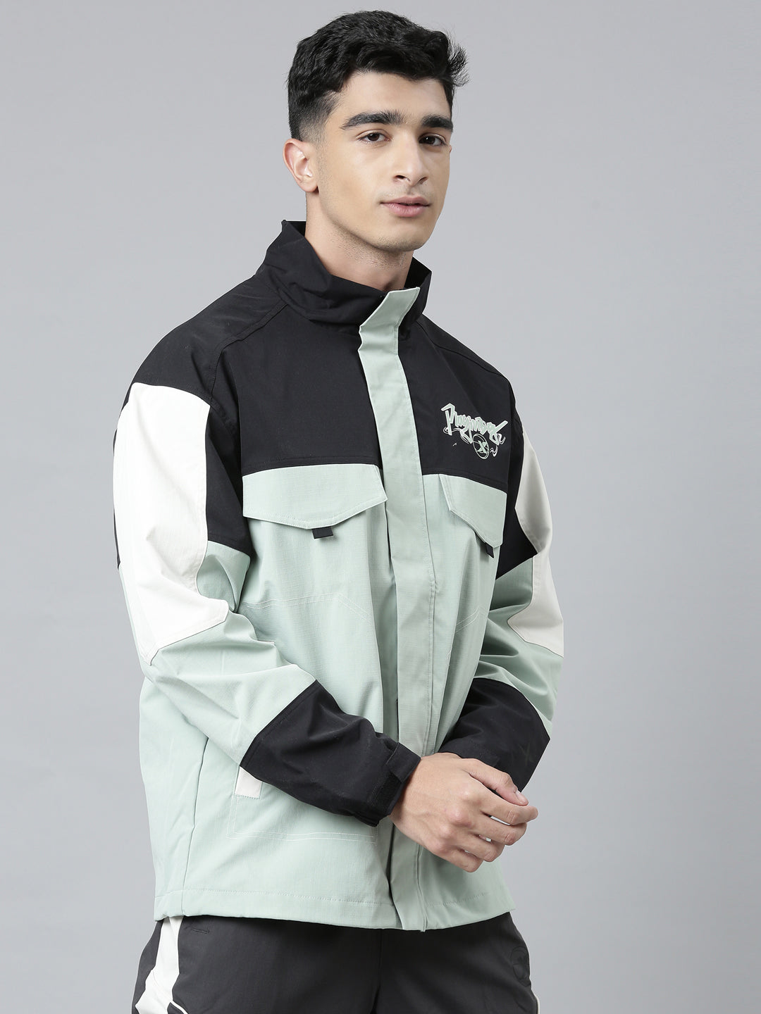 Xtep Colourblocked Double Layer Windbreaker Jacket