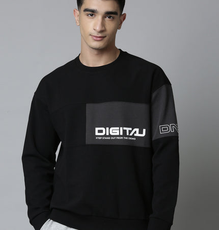 Xtep Colourblocked Sweatshirt - Black / XS