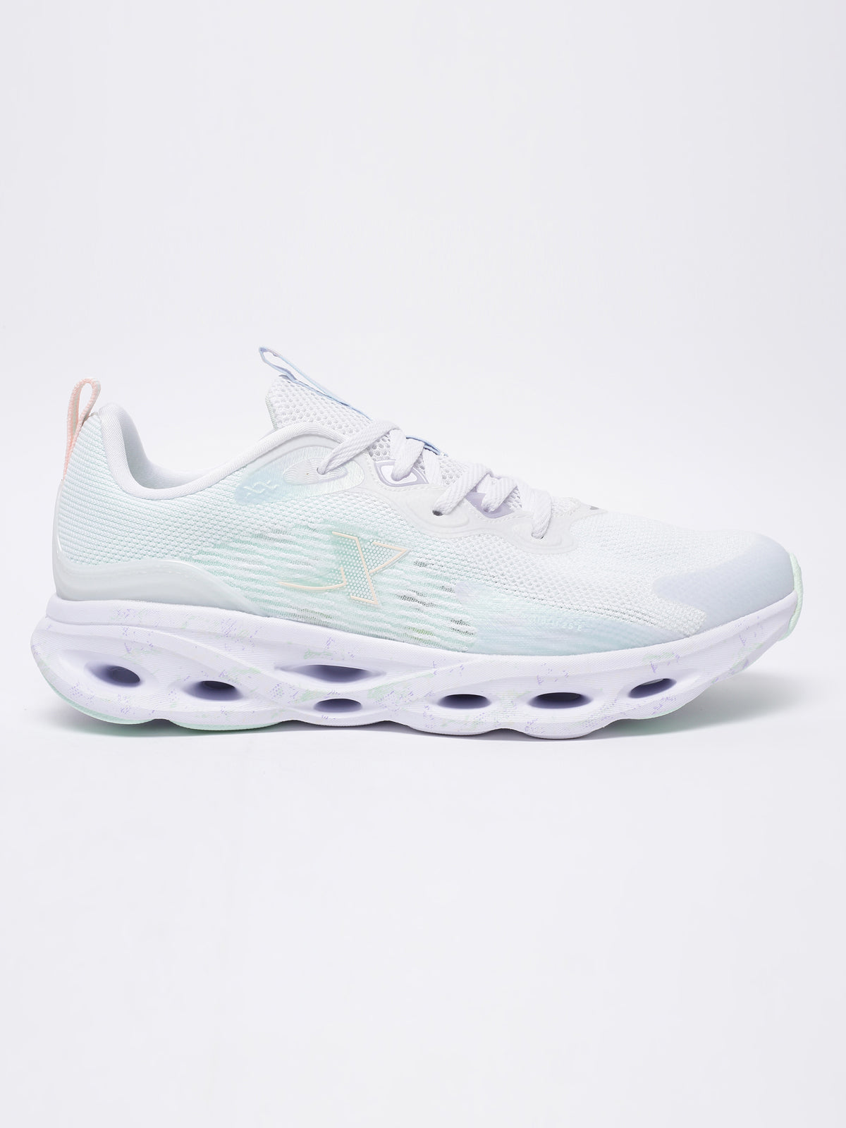 Xtep Women Reactive Coil Running Shoes - White/Bubbly Green / 35