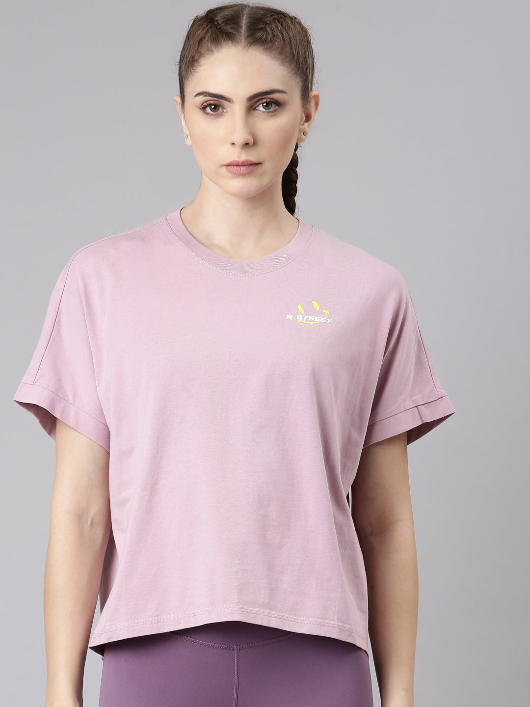 Xtep Women Relaxed Fit Short-sleeve T-shirt - Purple / XS