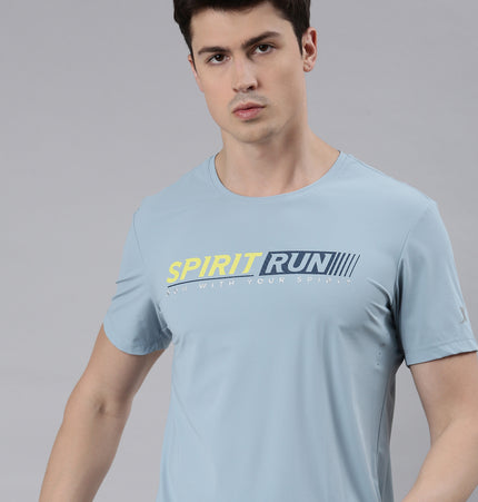 Xtep Men Basketball T-Shirt - Misty Blue / M