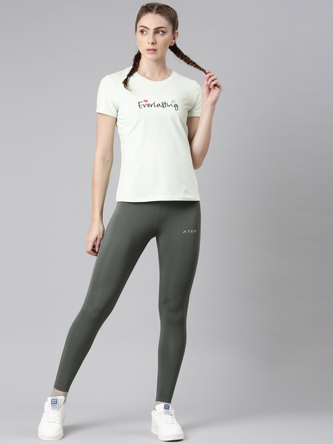 Xtep-Comfort Women Short-sleeve T-shirt