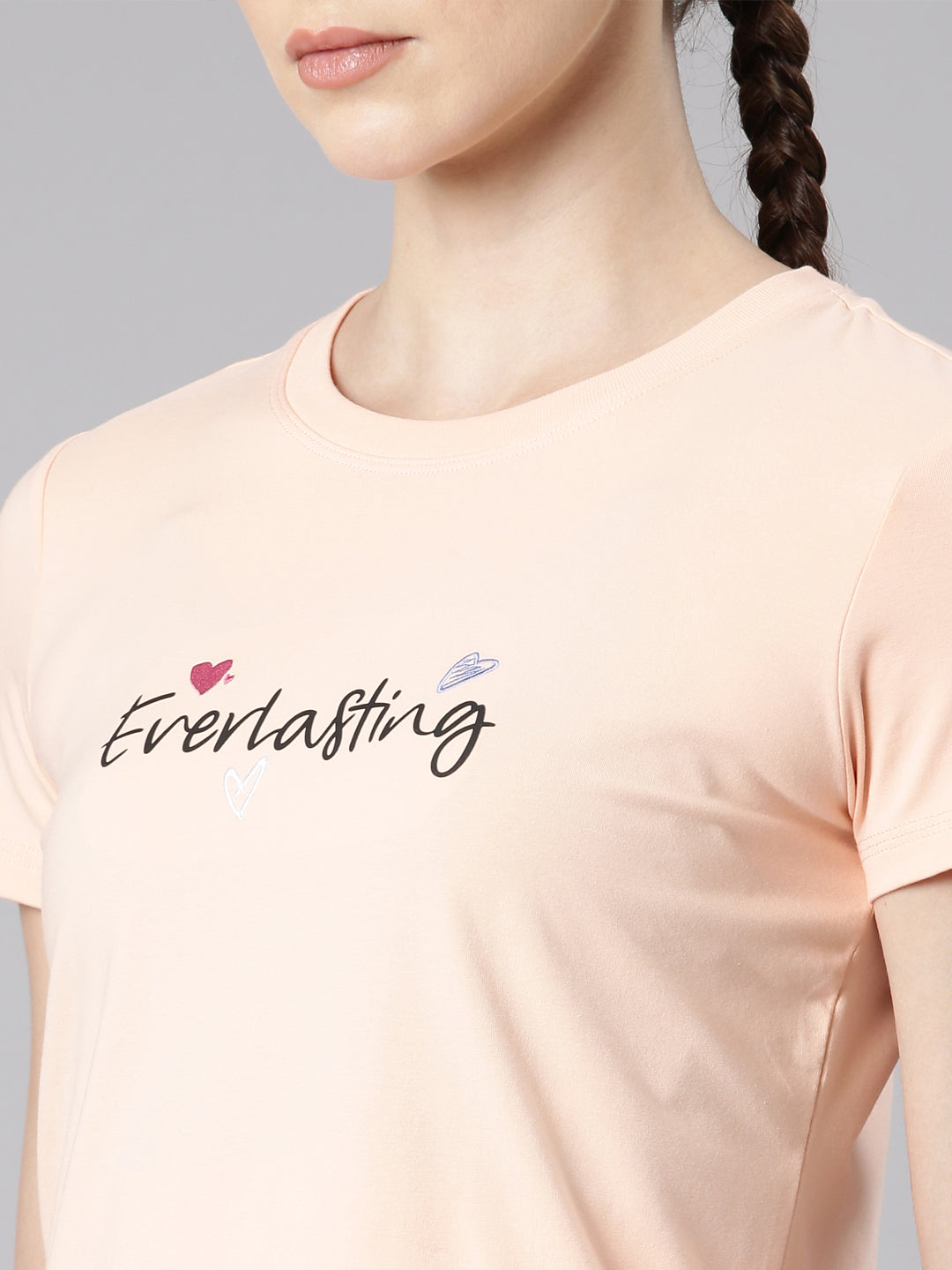 Xtep-Comfort Women Short-sleeve T-shirt