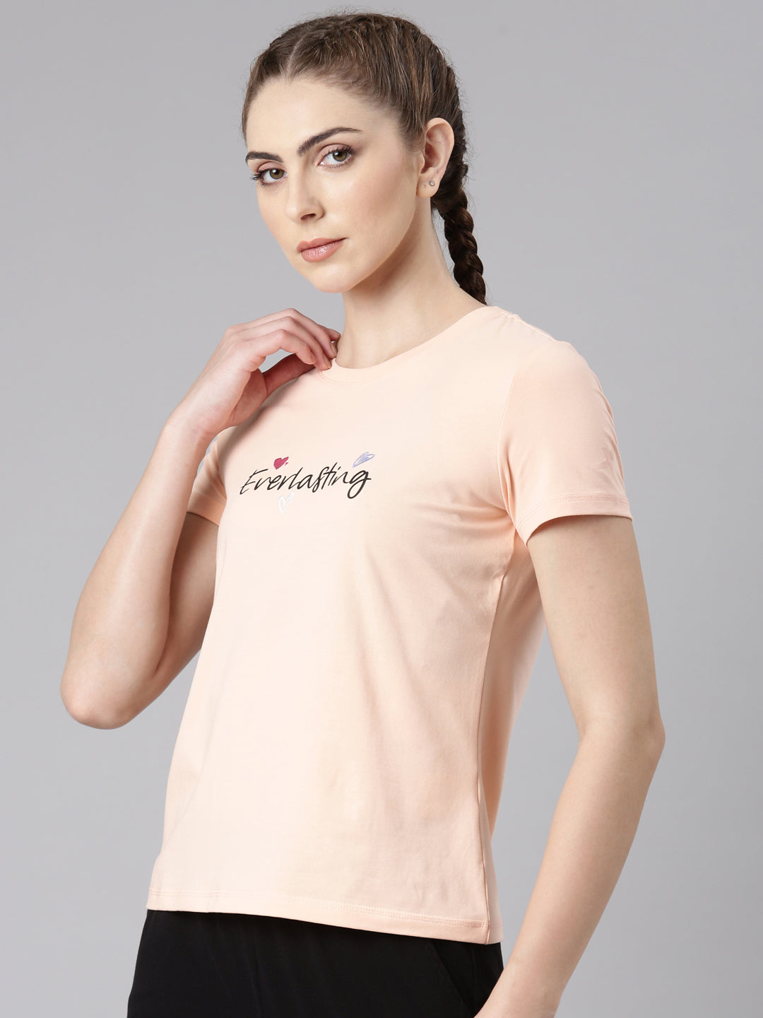 Xtep-Comfort Women Short-sleeve T-shirt