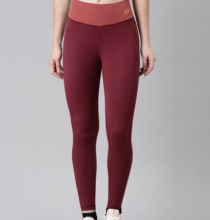 Xtep Women Training Athletic Leggings - Dark Scarlet / XS