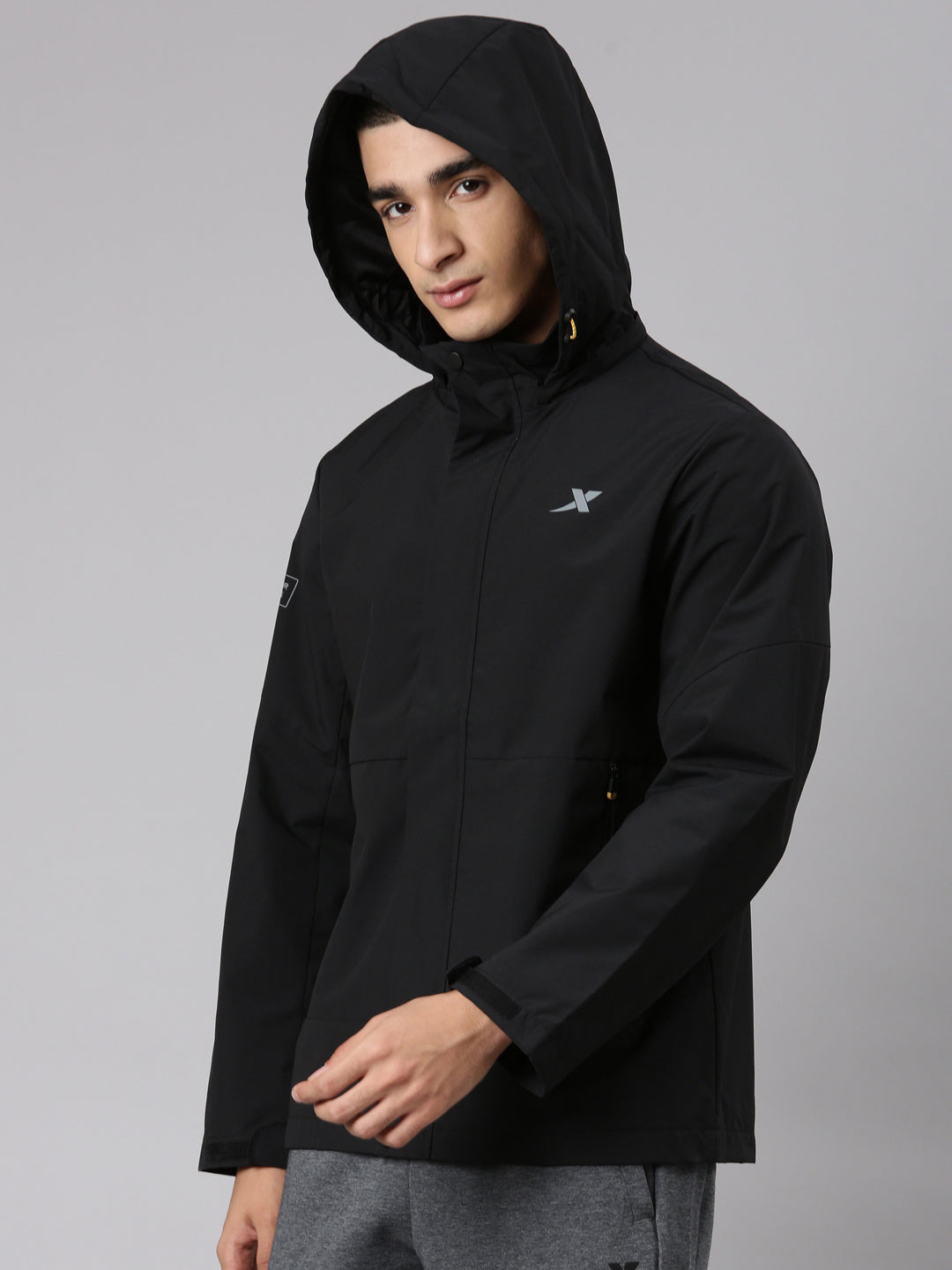Xtep Mens Wind Breaker Jacket - Black