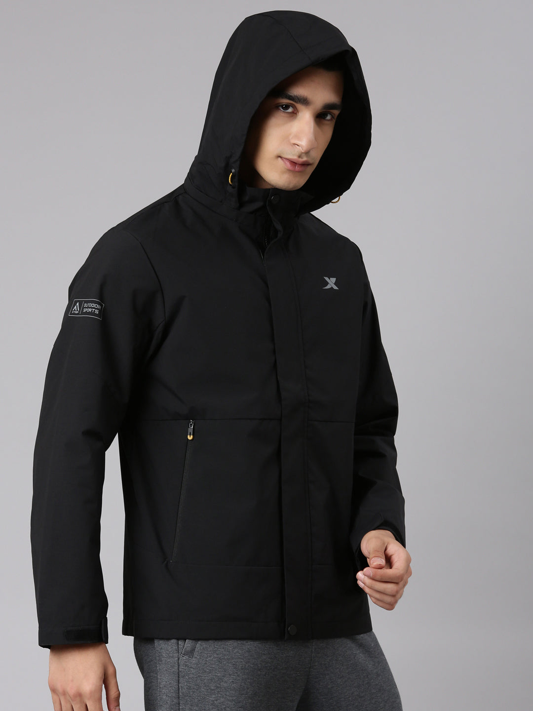 Xtep Mens Wind Breaker Jacket - Black