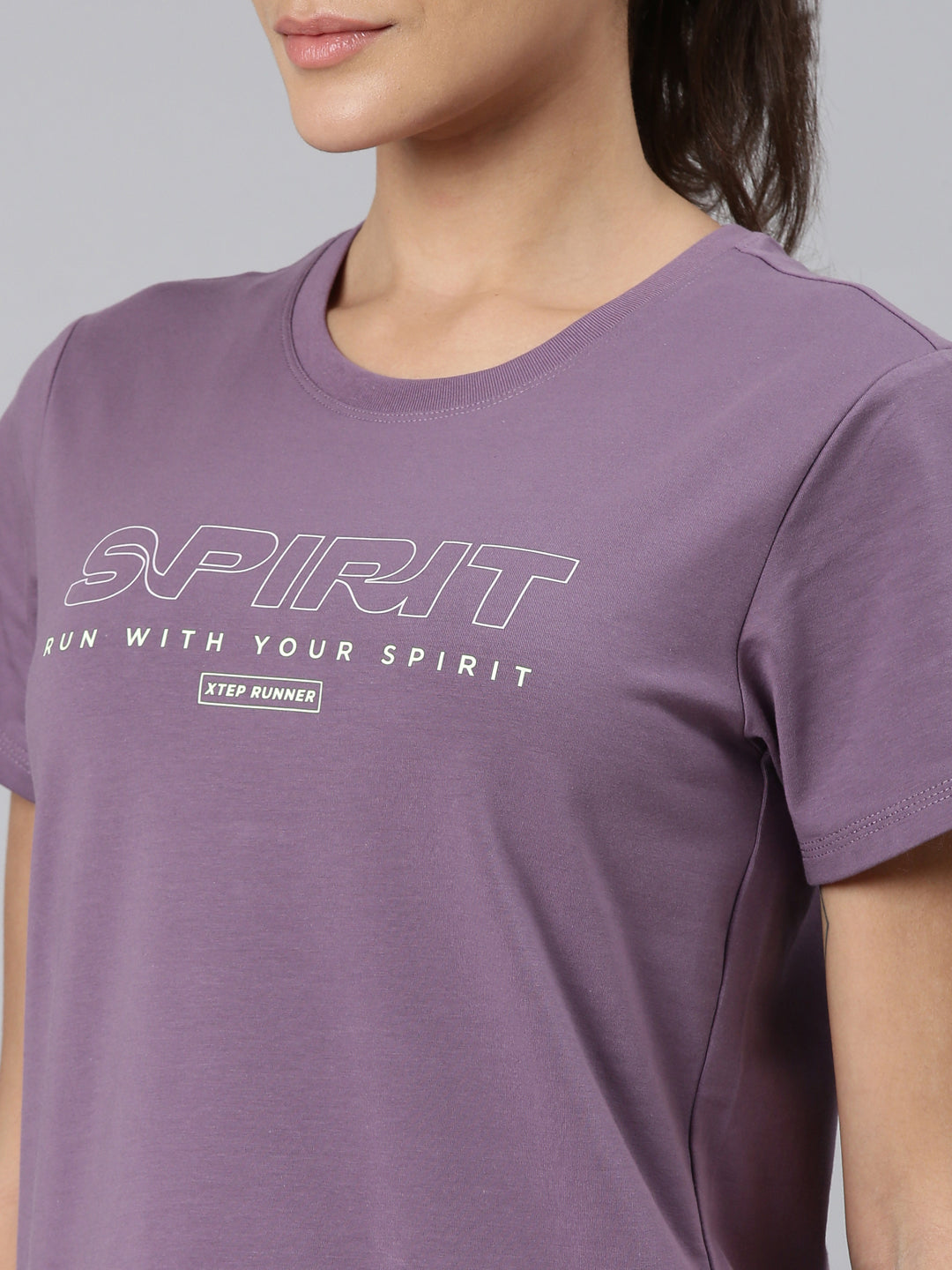 Xtep-Comfort Women Short-sleeve T-shirt