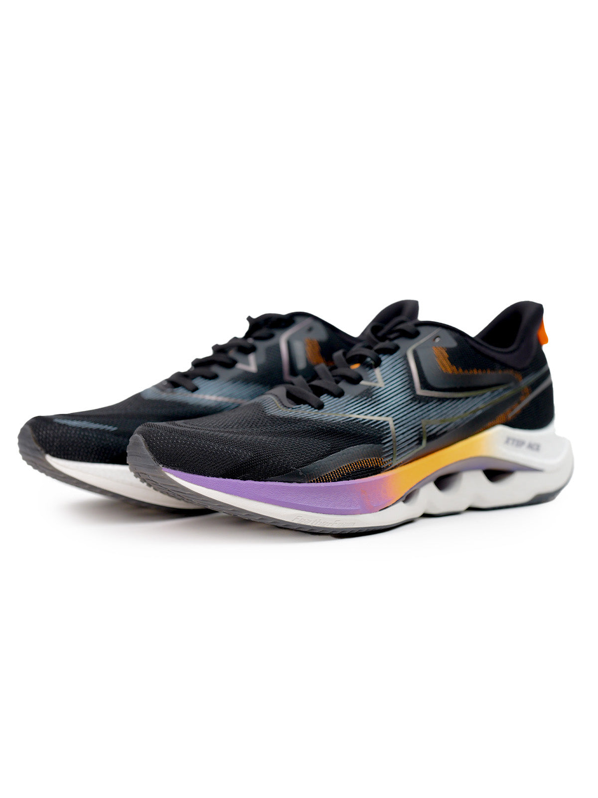 ACE Running Shoe - Black Neon Apricot