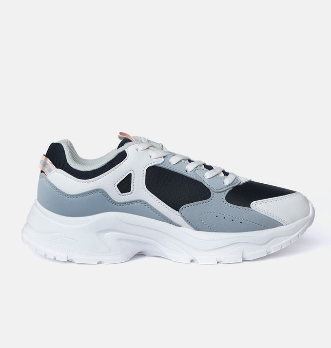 Xtep Women Colourblocked Sneakers - Black / Canvas White / Canvas White / 35