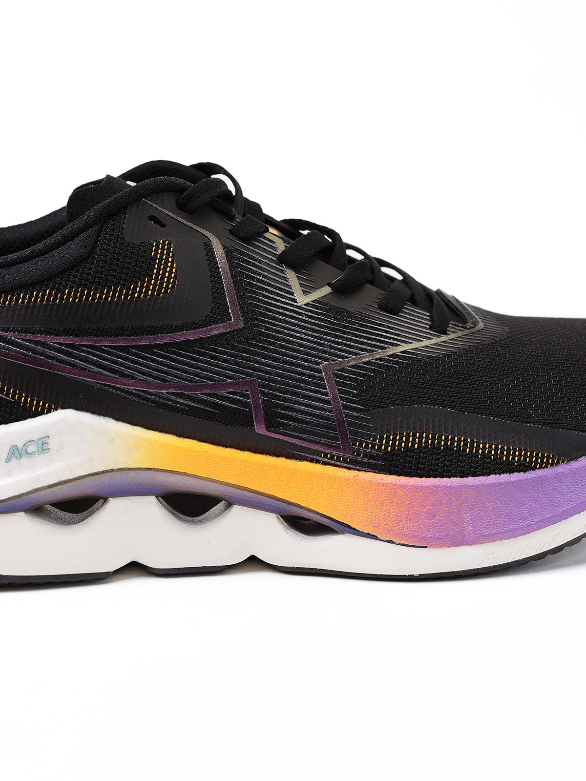 ACE Running Shoe - Black Neon Apricot