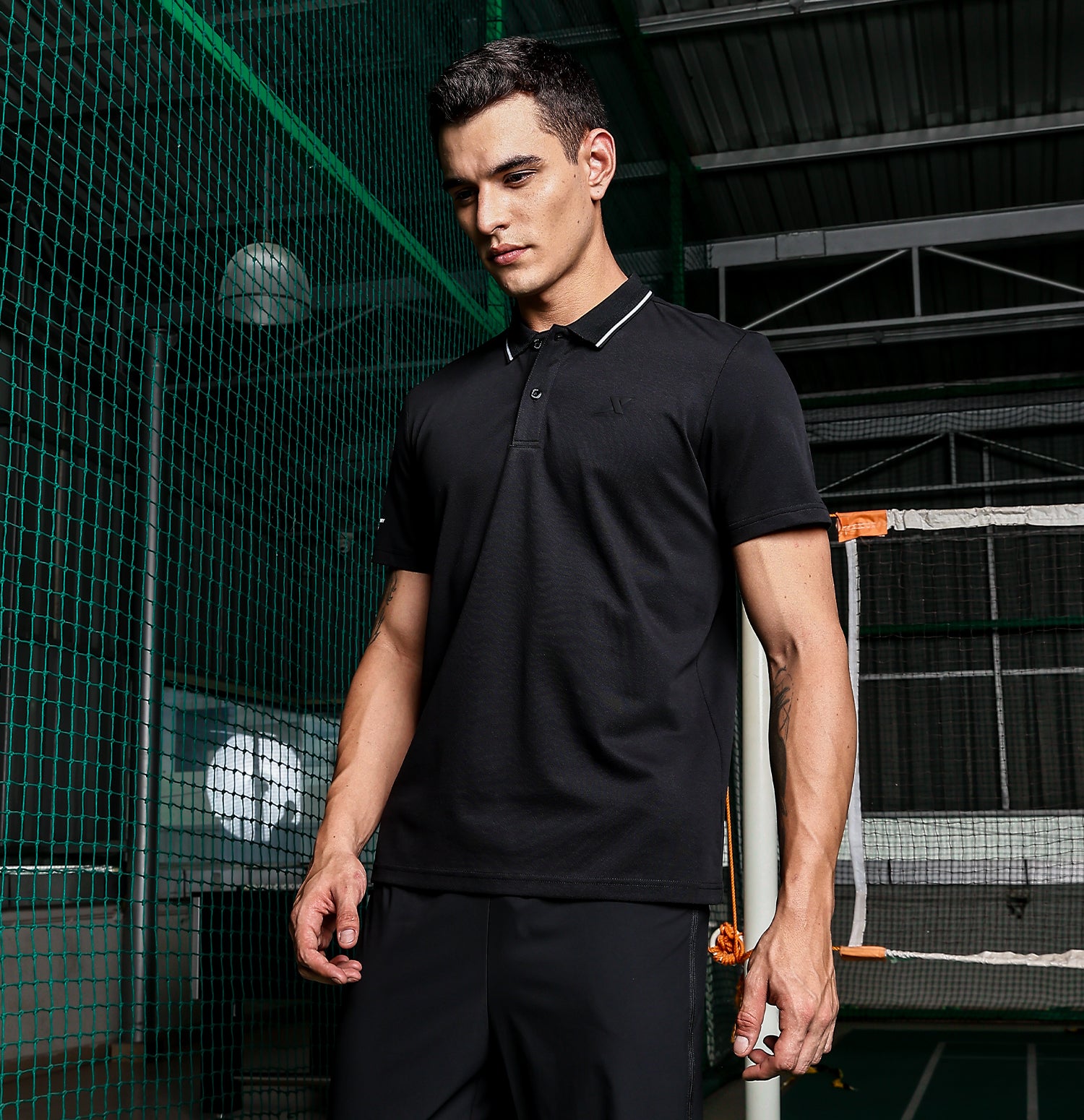 Xtep Men Lifestyle Sorona Polo T-Shirt – Breathable & Antibacterial