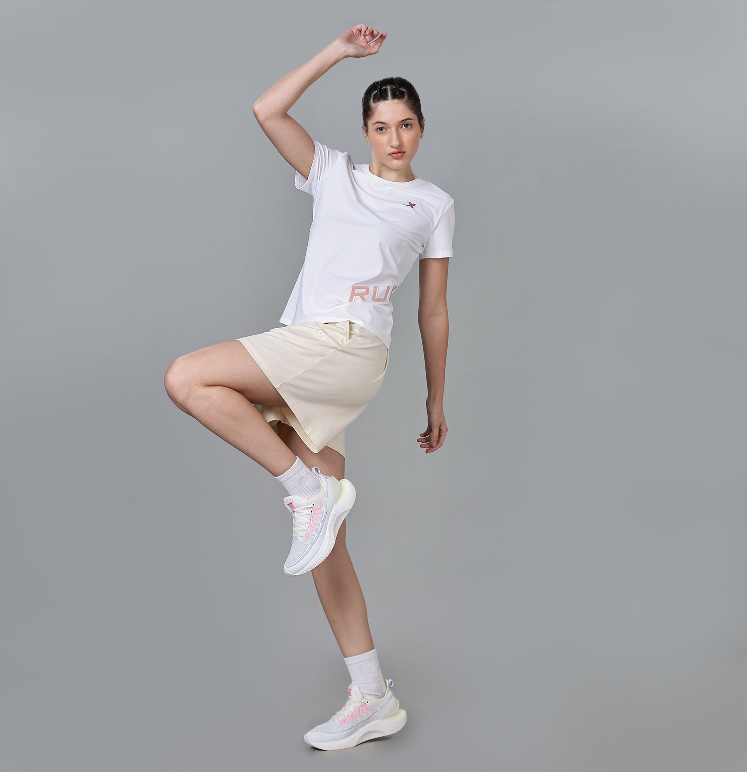 Xtep Running T-Shirt for Women - White