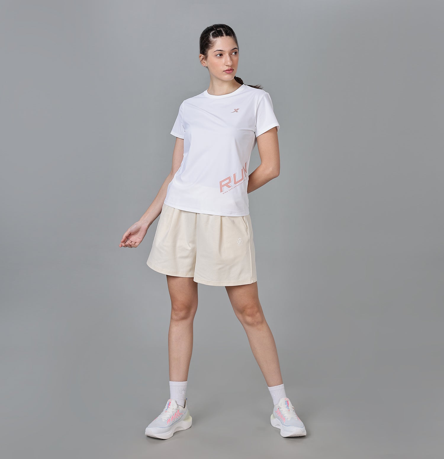 Xtep Running T-Shirt for Women - White