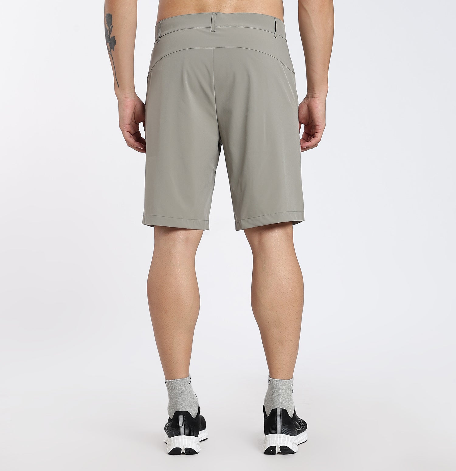 75D Elastic Woven Shorts - Green