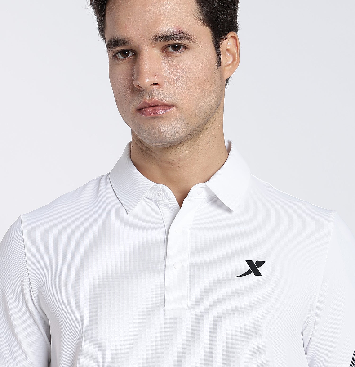 Comfort Knit Polo T-Shirt - Pearl White