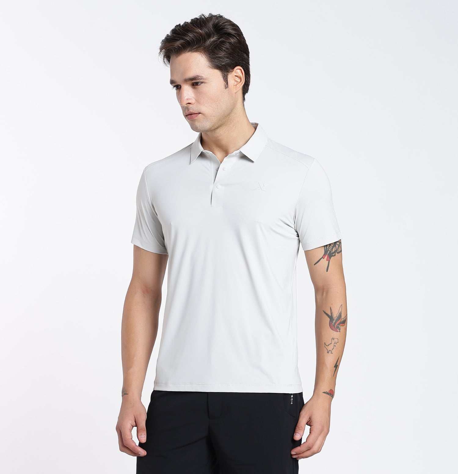 IceWeave Performance Polo T-Shirt - Grey