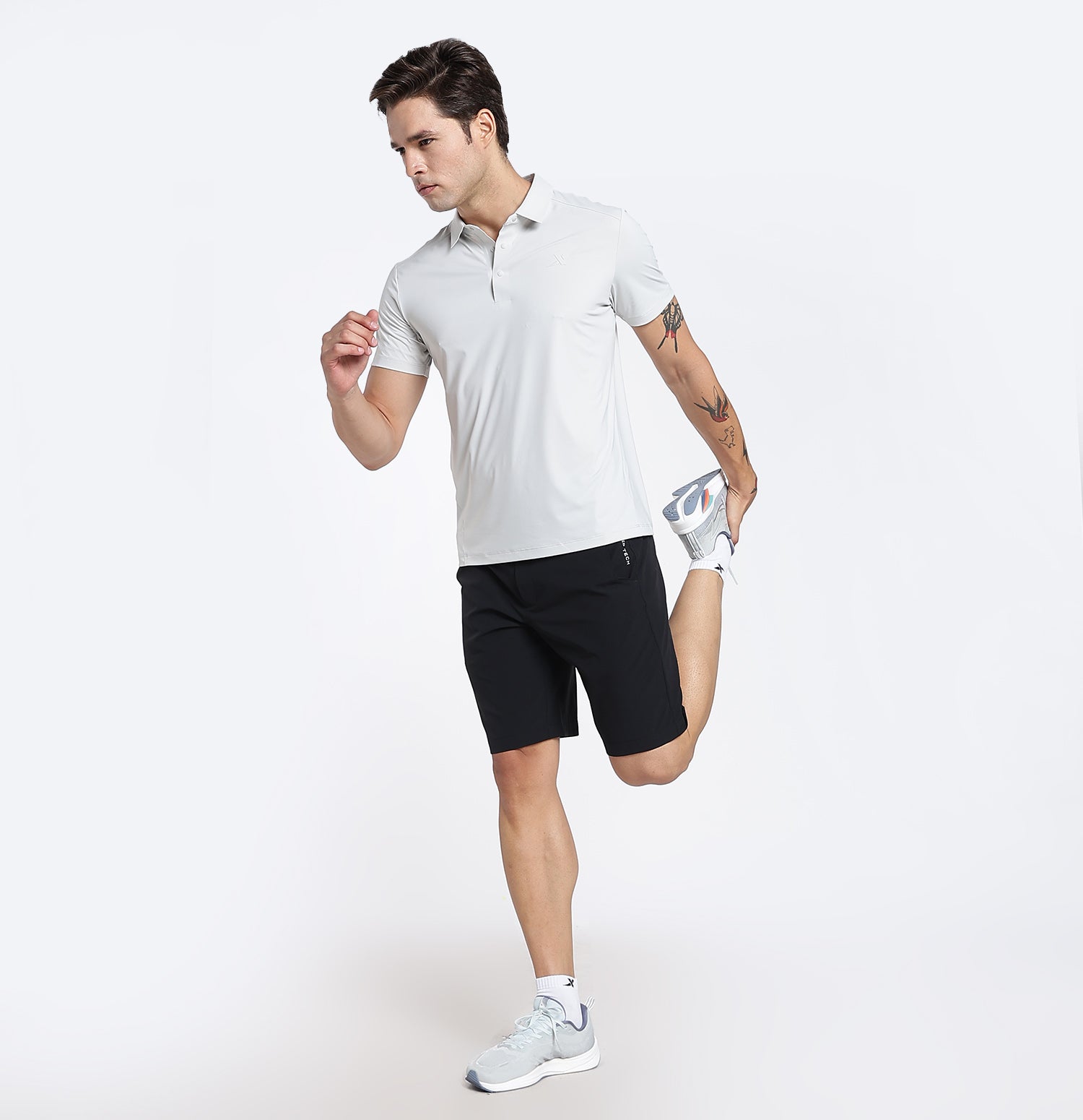 IceWeave Performance Polo T-Shirt - Grey