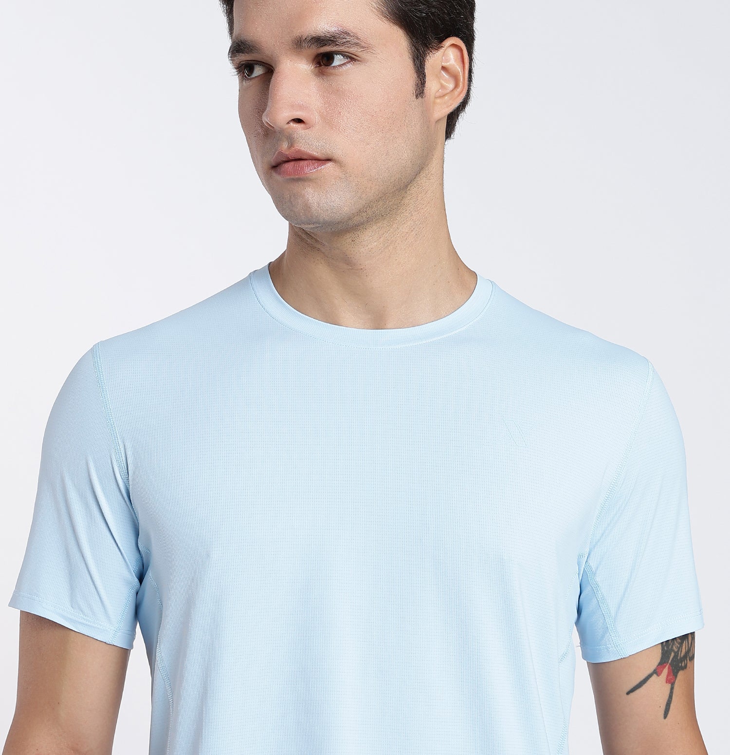 DryFlex Textured Knit T-Shirt - Vast Water Blue