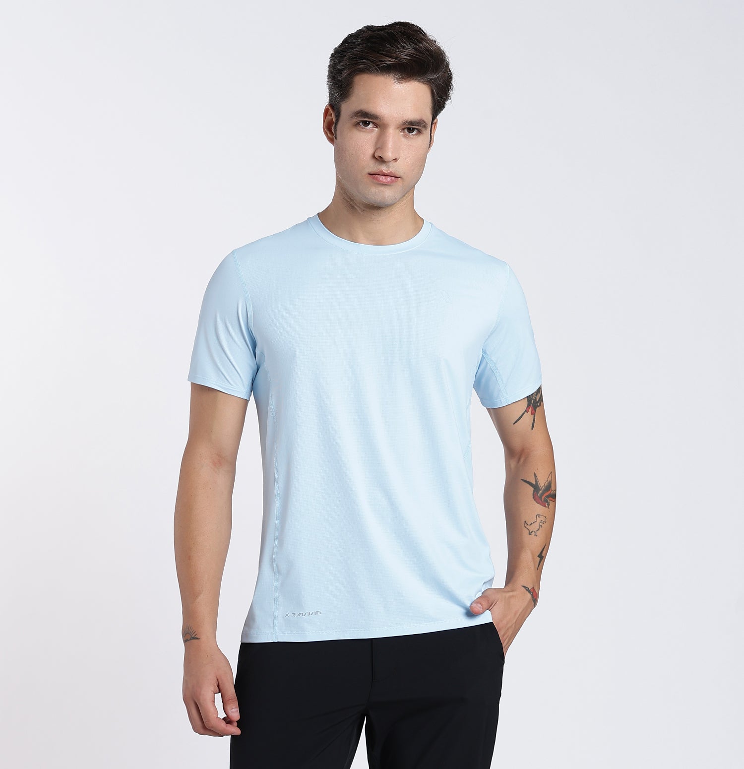 DryFlex Textured Knit T-Shirt - Vast Water Blue