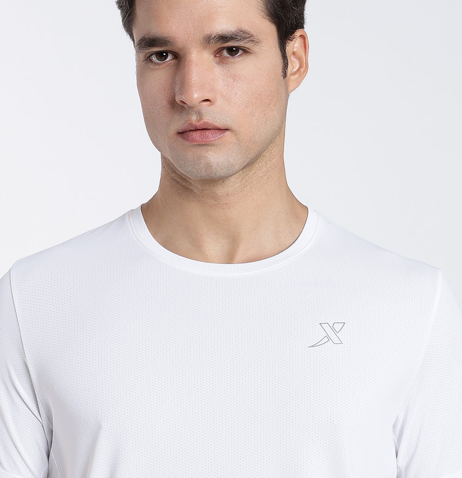 Ice-Cooling Anti-Bacterial T-shirt Pearl White