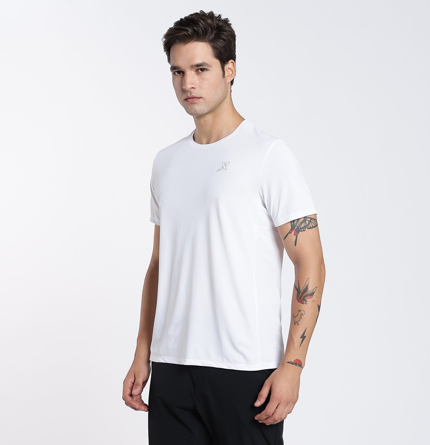 Ice-Cooling Anti-Bacterial T-shirt Pearl White