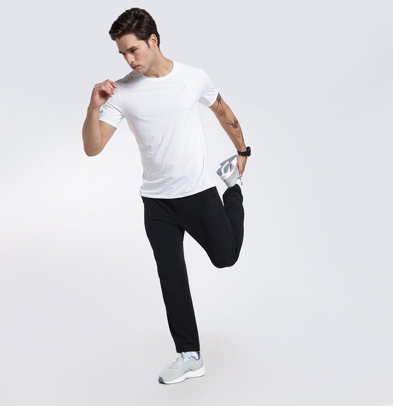 Ice-Cooling Anti-Bacterial T-shirt Pearl White