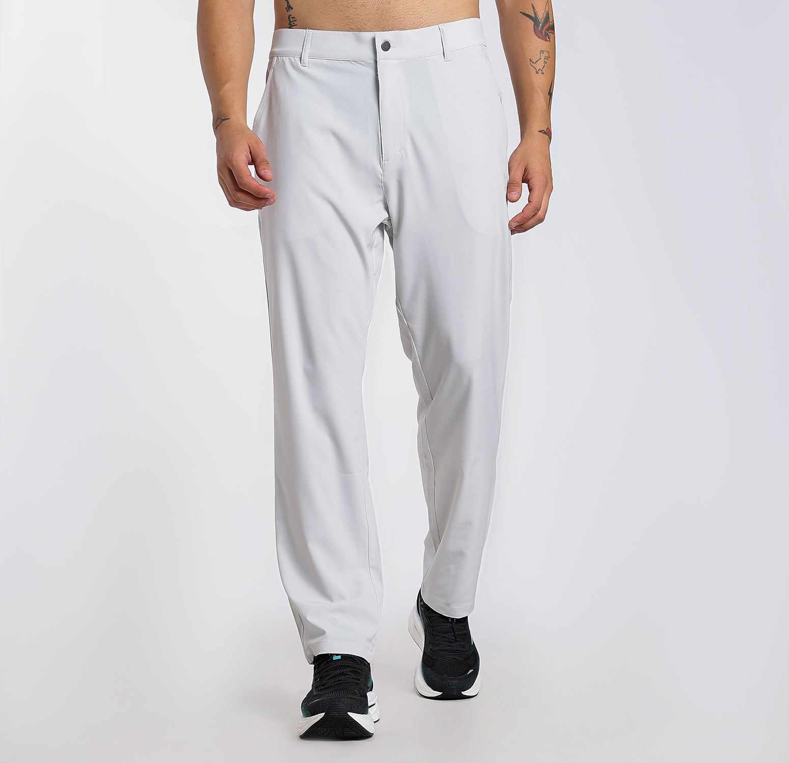Elastic Weave Quick-Dry Pants - Grey