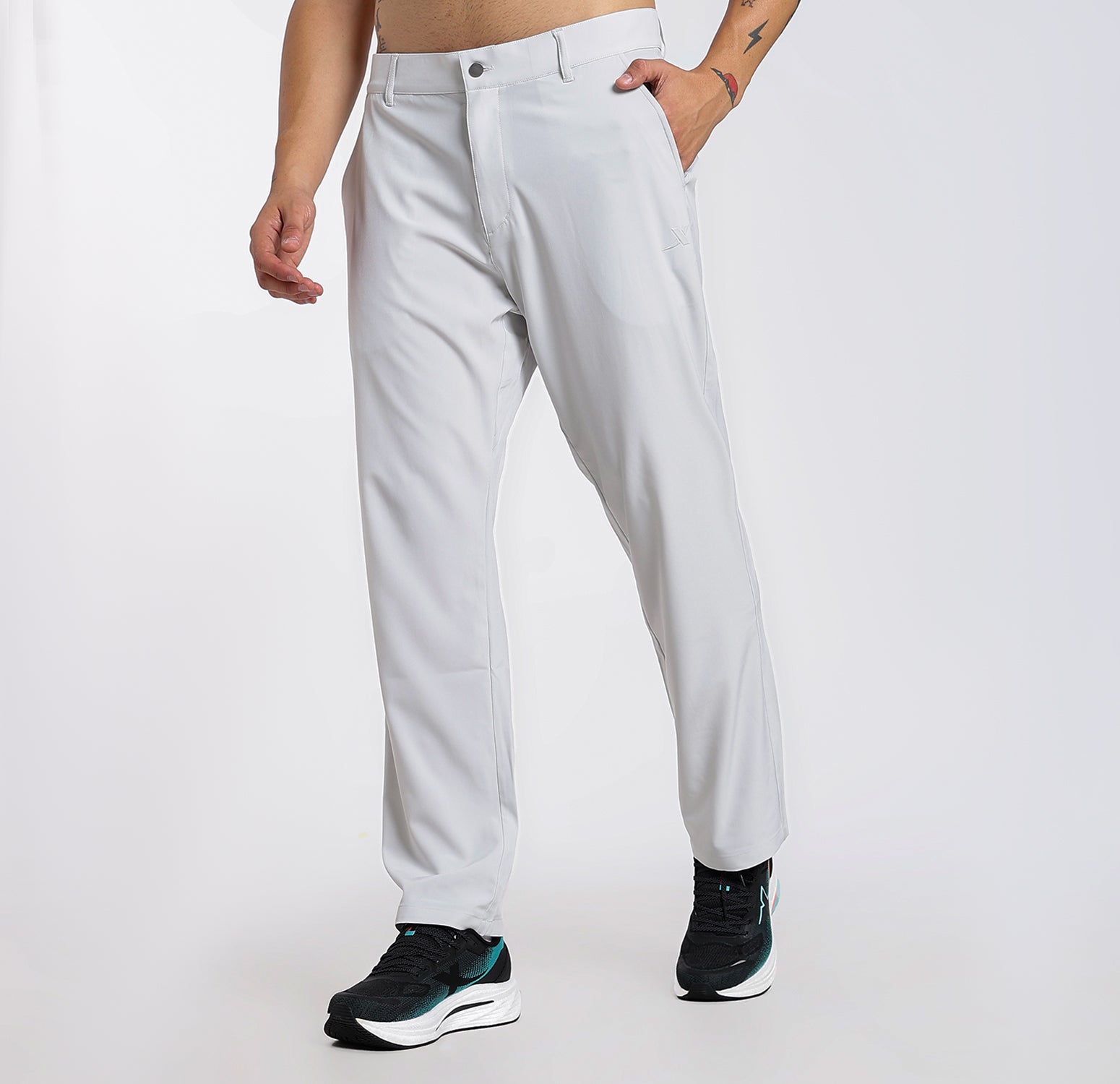 Elastic Weave Quick-Dry Pants - Grey