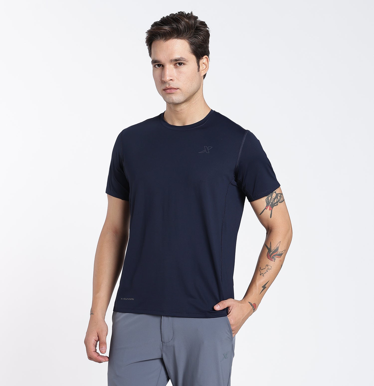 DryFlex Textured Knit T-Shirt - Night Blue