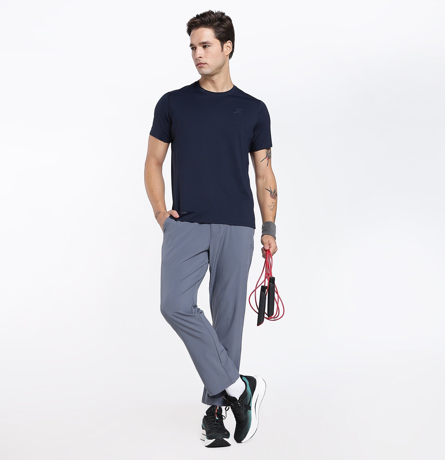Elastic Weave Quick-Dry Pants - Searock Grey
