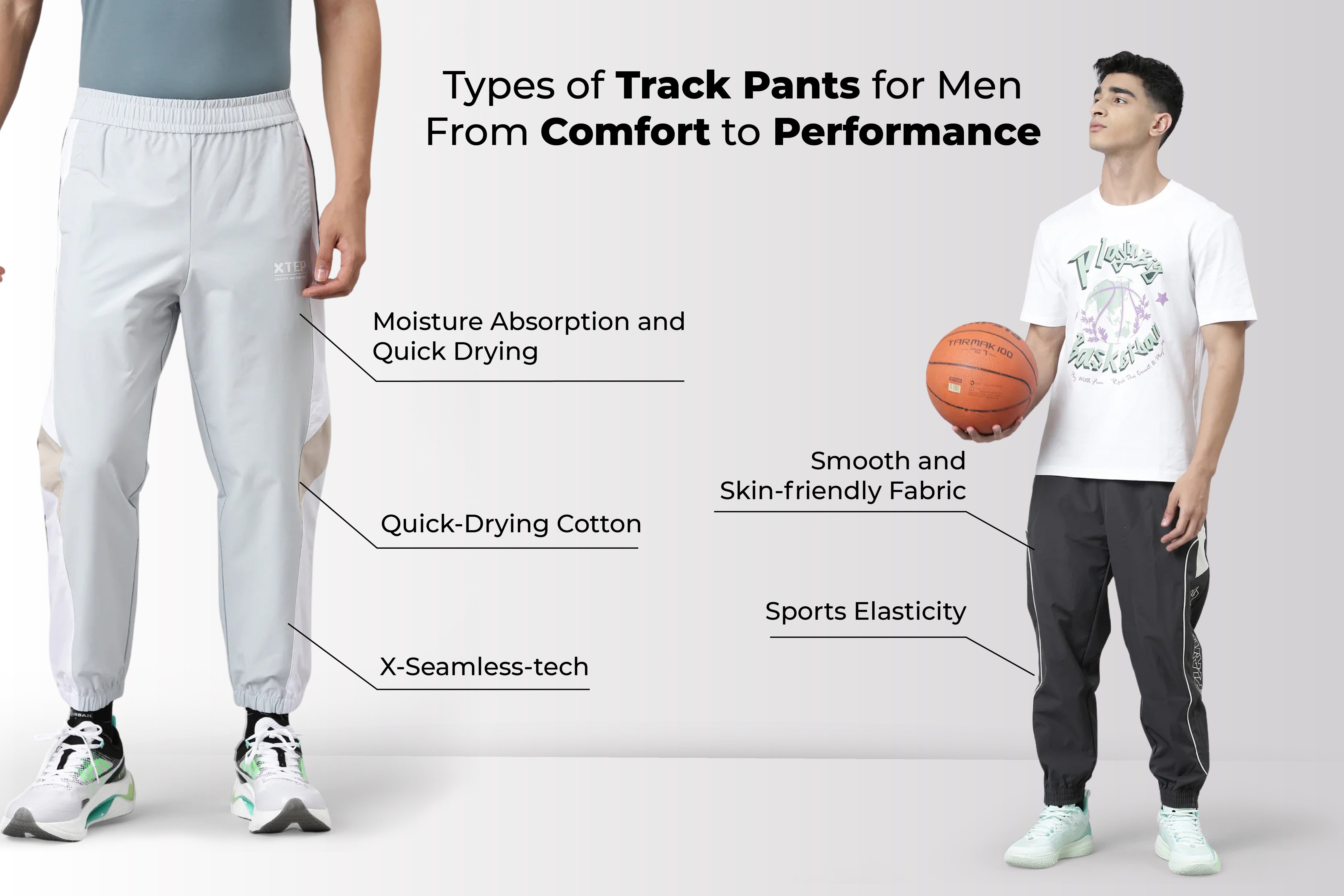 Types of Track Pants for Men: From Comfort to Performance