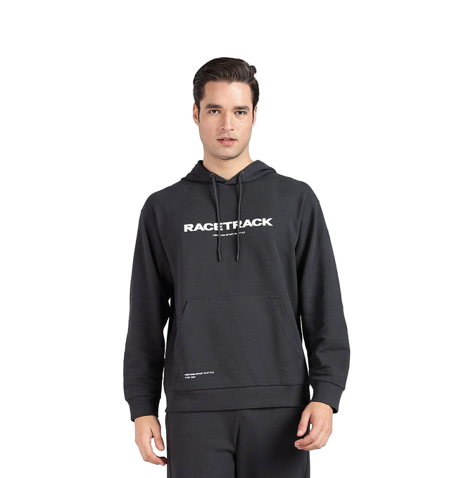 Xtep Men's Winter Lifestyle Micro Texture Pattern Loose Fit Hoodie