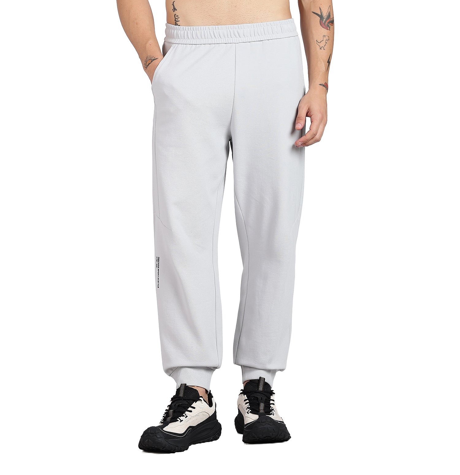 Micro Texture Modern Pants - Grey