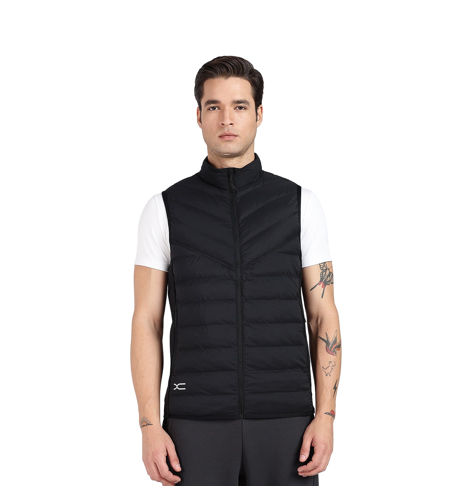 Windproof Water-Repellent Winter Jacket - Black