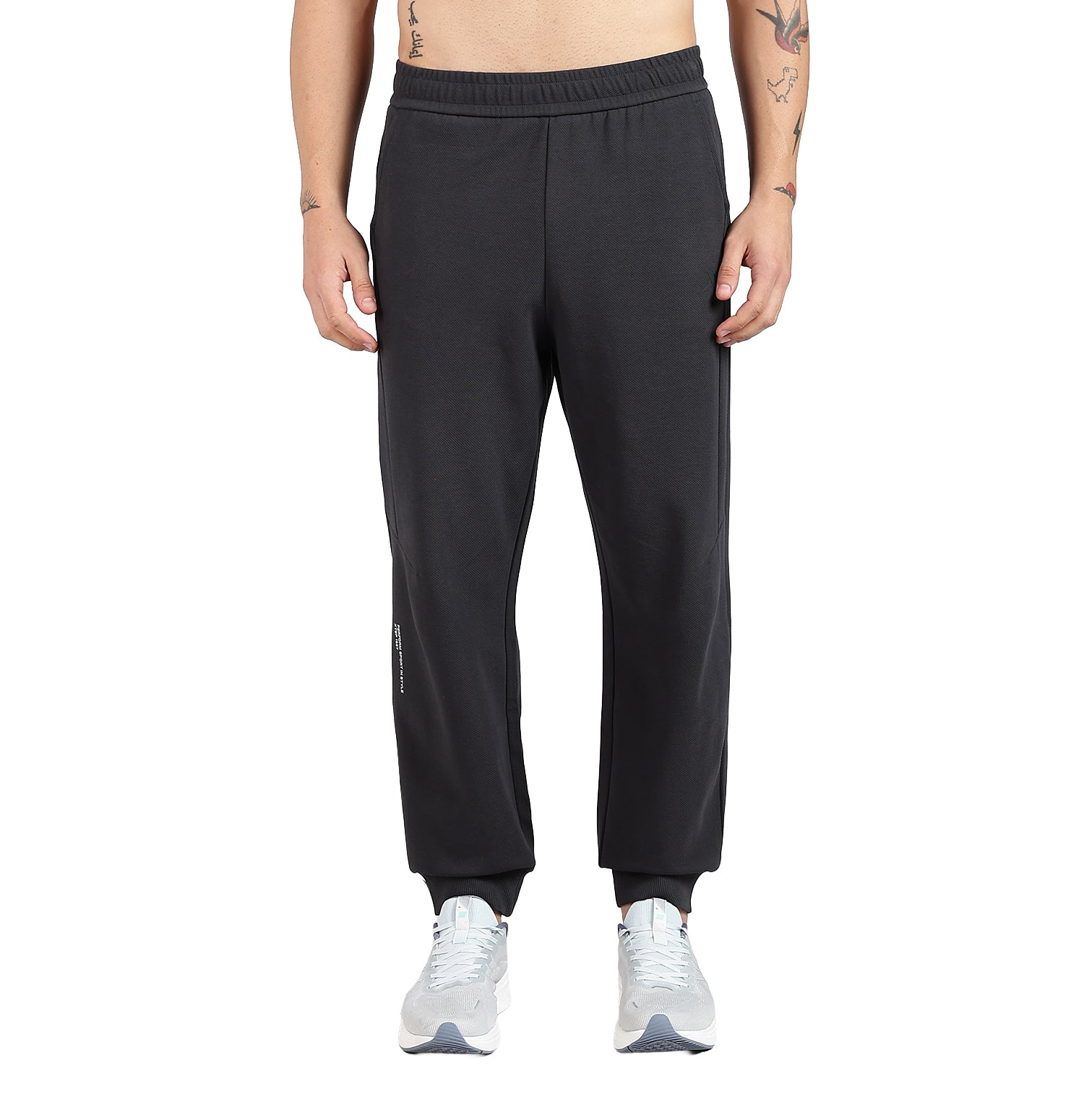 Micro Texture Modern Pants - Horn Grey