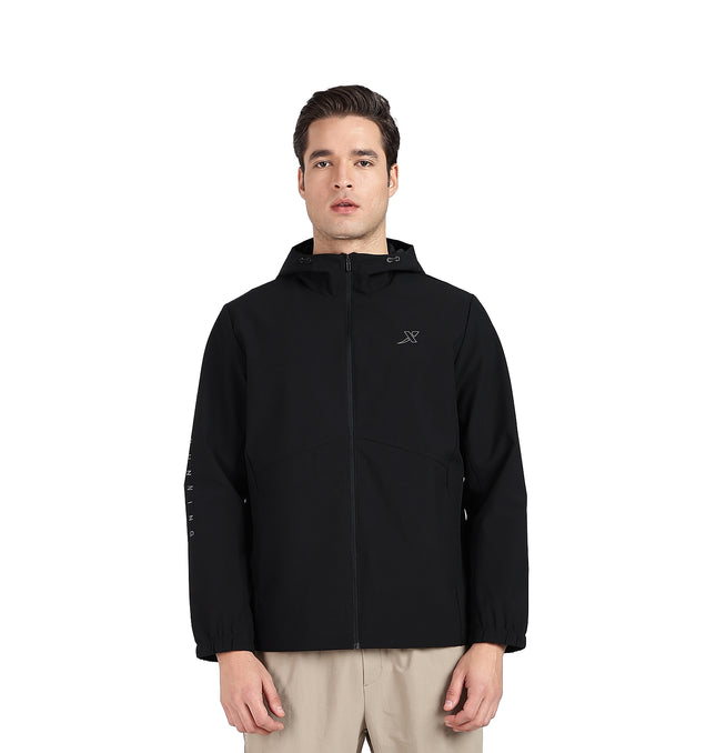 XTEP Men's Winterwear Running X-Shield  (Waterproof, Stainproof, Oilproof) Tech Windbreaker Jacket