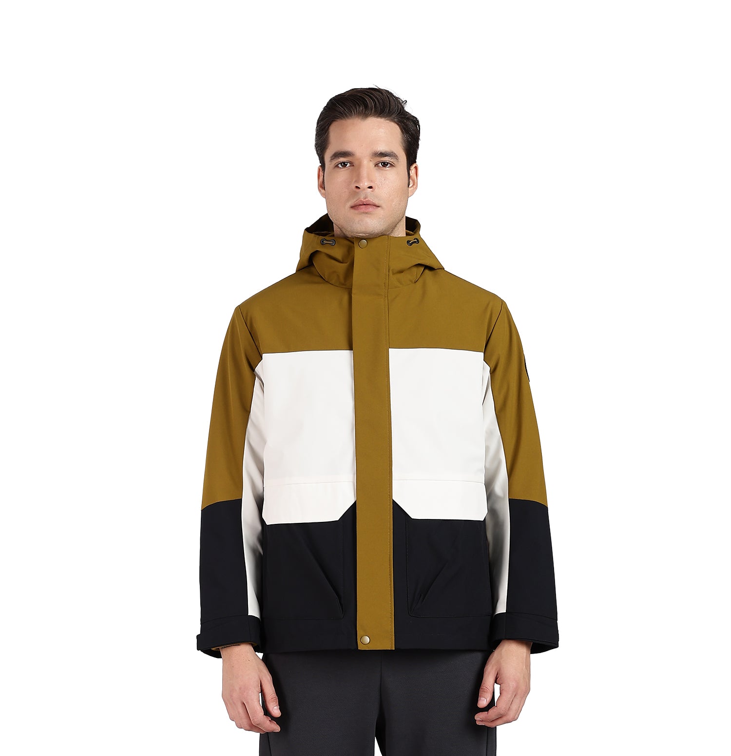 Twinset 3-in-1 Winter Jacket - Brown/White/Black