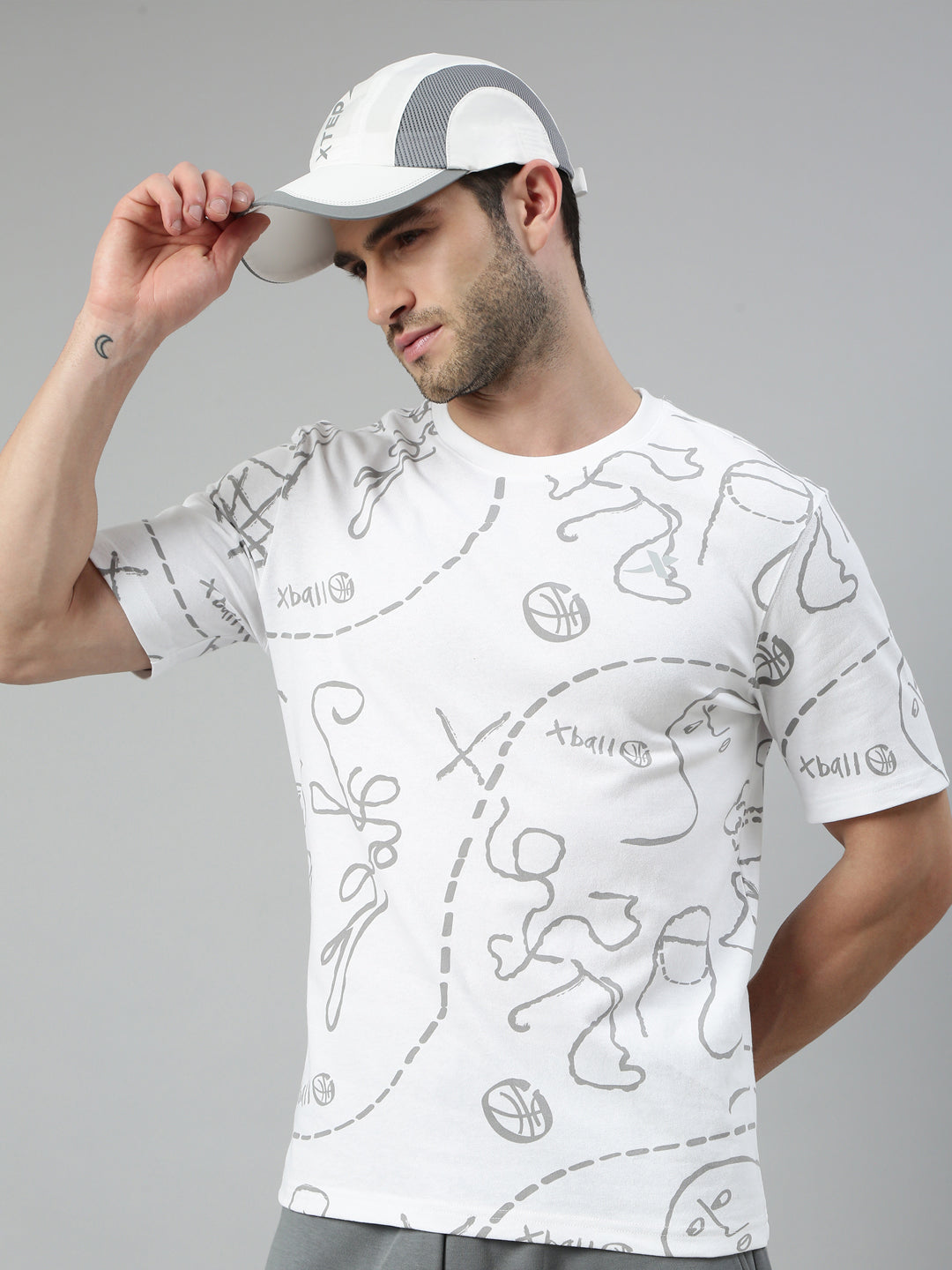 Xtep Men Relaxed Fit Short-sleeve T-shirt