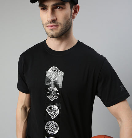 Xtep Men Slim fit Crewneck T-shirt