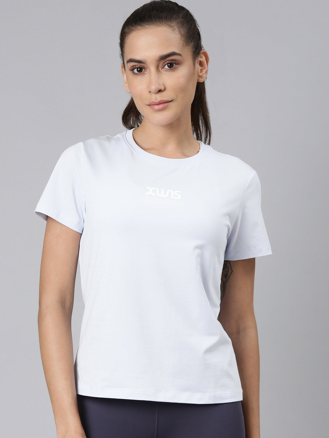 Xtep Women Training Short-sleeve T-shirt - Light Sky Blue / S